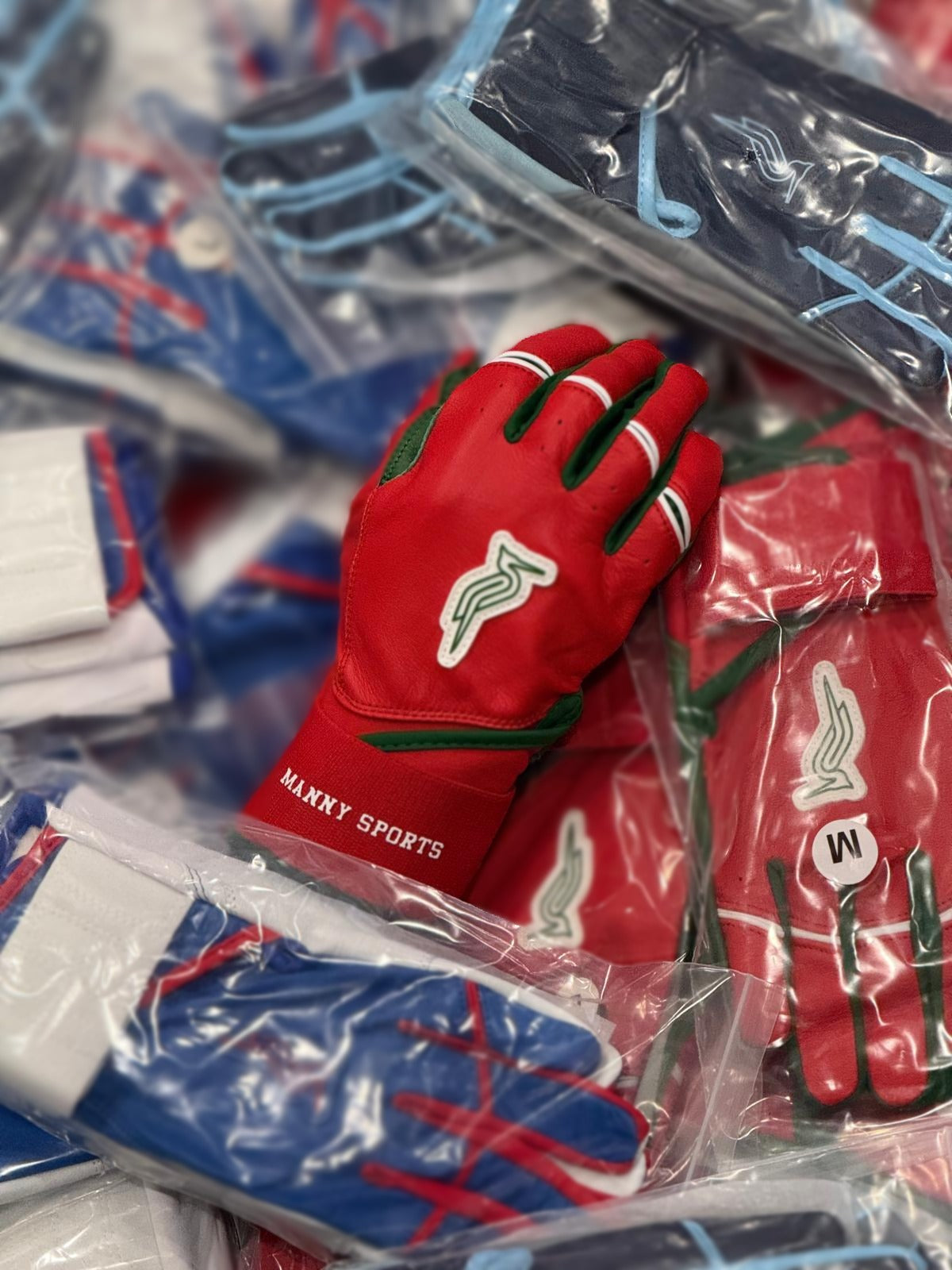 La Garza Long Cuff Batting Gloves By Manny Baseball USA